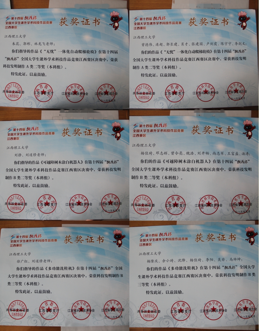 获奖证书